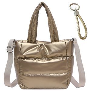Quilted Metallic Lhtweht Phone Crossbody Purse, Puffer Small Tote Bag :3